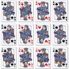 image:imageYouTheFan NCAA OfficiallyLicensed Playing Cards  Original Artwork on All face Cards and Jokers  Teams Official Colors  Quality Linen Texture  Designed in The USAKansas Jayhawks