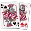 image:imageYouTheFan NCAA OfficiallyLicensed Playing Cards  Original Artwork on All face Cards and Jokers  Teams Official Colors  Quality Linen Texture  Designed in The USAOklahoma Sooners