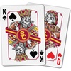 image:imageYouTheFan NCAA OfficiallyLicensed Playing Cards  Original Artwork on All face Cards and Jokers  Teams Official Colors  Quality Linen Texture  Designed in The USAUSC Trojans