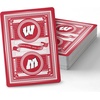 image:imageYouTheFan NCAA OfficiallyLicensed Playing Cards  Original Artwork on All face Cards and Jokers  Teams Official Colors  Quality Linen Texture  Designed in The USAWisconsin Badgers