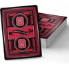 image:imageYouTheFan NCAA OfficiallyLicensed Playing Cards  Original Artwork on All face Cards and Jokers  Teams Official Colors  Quality Linen Texture  Designed in The USANC State Wolfpack