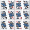 image:imageYouTheFan NCAA OfficiallyLicensed Playing Cards  Original Artwork on All face Cards and Jokers  Teams Official Colors  Quality Linen Texture  Designed in The USAMemphis Tigers