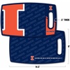 image:imageYouTheFan NCAA Officiallylicensed Logo Series Cutting Board  reversible design for double the cutting surface  gentle on knives team message on both front and backIllinois Fighting Illini