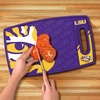 image:imageYouTheFan NCAA Officiallylicensed Logo Series Cutting Board  reversible design for double the cutting surface  gentle on knives team message on both front and backLSU Tigers