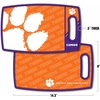image:imageYouTheFan NCAA Officiallylicensed Logo Series Cutting Board  reversible design for double the cutting surface  gentle on knives team message on both front and backClemson Tigers