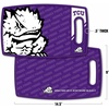 image:imageYouTheFan NCAA Officiallylicensed Logo Series Cutting Board  reversible design for double the cutting surface  gentle on knives team message on both front and backTCU Horned Frogs
