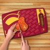 image:imageYouTheFan NCAA Officiallylicensed Logo Series Cutting Board  reversible design for double the cutting surface  gentle on knives team message on both front and backUSC Trojans