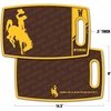 image:imageYouTheFan NCAA Officiallylicensed Logo Series Cutting Board  reversible design for double the cutting surface  gentle on knives team message on both front and backWyoming Cowboys