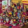 image:imageYouTheFan Officiallylicensed NCAA Purebred 3D Wall Art  Humorous original handdrawn cartoon artwork multilayer funny gift indoor team decorArizona State Sun Devils