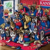image:imageYouTheFan Officiallylicensed NCAA Purebred 3D Wall Art  Humorous original handdrawn cartoon artwork multilayer funny gift indoor team decorKansas Jayhawks