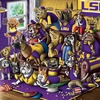 image:imageYouTheFan Officiallylicensed NCAA Purebred 3D Wall Art  Humorous original handdrawn cartoon artwork multilayer funny gift indoor team decorLSU Tigers