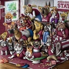 image:imageYouTheFan Officiallylicensed NCAA Purebred 3D Wall Art  Humorous original handdrawn cartoon artwork multilayer funny gift indoor team decorMississippi State Bulldogs
