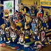 image:imageYouTheFan Officiallylicensed NCAA Purebred 3D Wall Art  Humorous original handdrawn cartoon artwork multilayer funny gift indoor team decorNotre Dame Fighting Irish