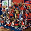 image:imageYouTheFan Officiallylicensed NCAA Purebred 3D Wall Art  Humorous original handdrawn cartoon artwork multilayer funny gift indoor team decorSyracuse Orange