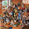 image:imageYouTheFan Officiallylicensed NCAA Purebred 3D Wall Art  Humorous original handdrawn cartoon artwork multilayer funny gift indoor team decorTexas Longhorns