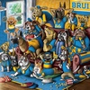 image:imageYouTheFan Officiallylicensed NCAA Purebred 3D Wall Art  Humorous original handdrawn cartoon artwork multilayer funny gift indoor team decorUCLA Bruins