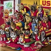 image:imageYouTheFan Officiallylicensed NCAA Purebred 3D Wall Art  Humorous original handdrawn cartoon artwork multilayer funny gift indoor team decorUSC Trojans