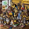 image:imageYouTheFan Officiallylicensed NCAA Purebred 3D Wall Art  Humorous original handdrawn cartoon artwork multilayer funny gift indoor team decorWyoming Cowboys