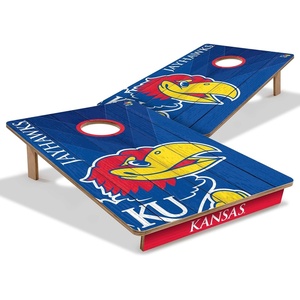 image:imageYouTheFan NCAA 2 x 3 Wood Cornhole GameKansas Jayhawks