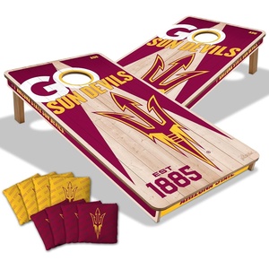 image:imageYouTheFan NCAA 2 x 4 Professional Wood Cornhole Game with Logo BagsArizona State Sun Devils