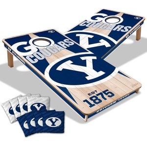 image:imageYouTheFan NCAA 2 x 4 Professional Wood Cornhole Game with Logo BagsBYU Cougars