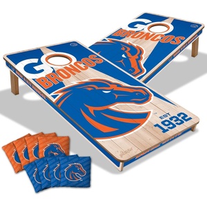 image:imageYouTheFan NCAA 2 x 4 Professional Wood Cornhole Game with Logo BagsBoise State Broncos