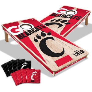 image:imageYouTheFan NCAA 2 x 4 Professional Wood Cornhole Game with Logo BagsCincinnati Bearcats