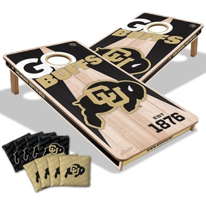 image:imageYouTheFan NCAA 2 x 4 Professional Wood Cornhole Game with Logo BagsColorado Buffaloes