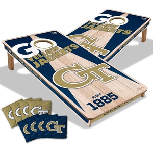 image:imageYouTheFan NCAA 2 x 4 Professional Wood Cornhole Game with Logo BagsGeorgia Tech Yellow Jackets