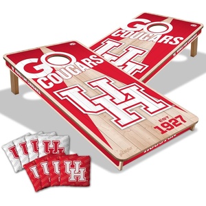 image:imageYouTheFan NCAA 2 x 4 Professional Wood Cornhole Game with Logo BagsHouston Cougars