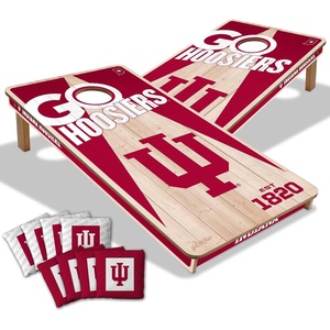 image:imageYouTheFan NCAA 2 x 4 Professional Wood Cornhole Game with Logo BagsIndiana Hoosiers