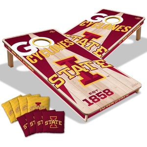 image:imageYouTheFan NCAA 2 x 4 Professional Wood Cornhole Game with Logo BagsIowa State Cyclones