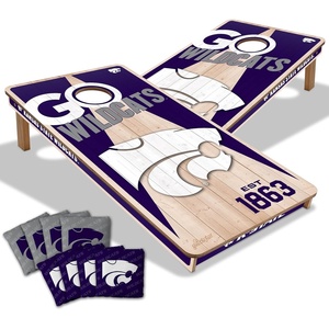 image:imageYouTheFan NCAA 2 x 4 Professional Wood Cornhole Game with Logo BagsKansas State Wildcats