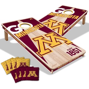image:imageYouTheFan NCAA 2 x 4 Professional Wood Cornhole Game with Logo BagsMinnesota Golden Gophers