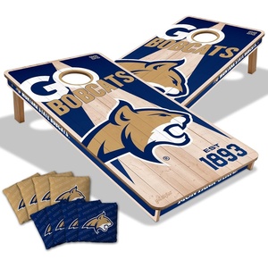image:imageYouTheFan NCAA 2 x 4 Professional Wood Cornhole Game with Logo BagsMontana State Bobcats