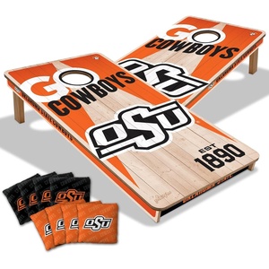 image:imageYouTheFan NCAA 2 x 4 Professional Wood Cornhole Game with Logo BagsOklahoma State Cowboys