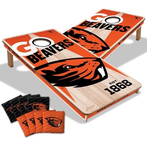 image:imageYouTheFan NCAA 2 x 4 Professional Wood Cornhole Game with Logo BagsOregon State Beavers