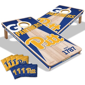 image:imageYouTheFan NCAA 2 x 4 Professional Wood Cornhole Game with Logo BagsPittsburgh Panthers