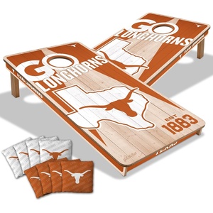 image:imageYouTheFan NCAA 2 x 4 Professional Wood Cornhole Game with Logo BagsTexas Longhorns