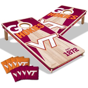 image:imageYouTheFan NCAA 2 x 4 Professional Wood Cornhole Game with Logo BagsVirginia Tech Hokies