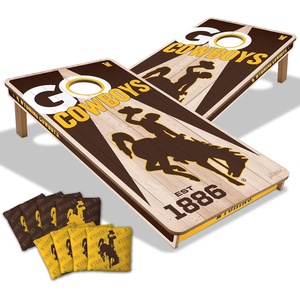 image:imageYouTheFan NCAA 2 x 4 Professional Wood Cornhole Game with Logo BagsWyoming Cowboys