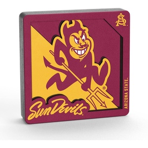 image:imageYouTheFan NCAA 3D Logo Series MagnetArizona State Sun Devils