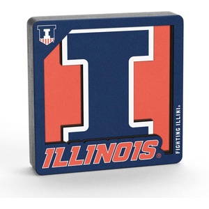image:imageYouTheFan NCAA 3D Logo Series MagnetIllinois Fighting Illini