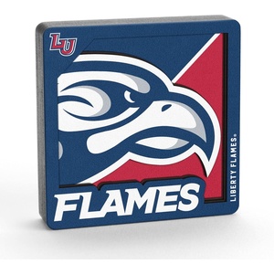 image:imageYouTheFan NCAA 3D Logo Series MagnetLiberty Flames