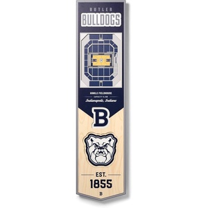 image:imageYouTheFan NCAA 3D StadiumView 8x32 BannerButler Bulldogs