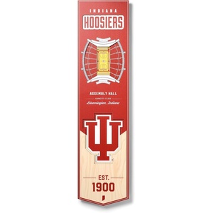 image:imageYouTheFan NCAA 3D StadiumView 8x32 BannerIndiana Hoosiers