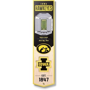 image:imageYouTheFan NCAA 3D StadiumView 8x32 BannerIowa Hawkeyes