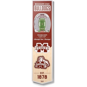 image:imageYouTheFan NCAA 3D StadiumView 8x32 BannerMississippi State Bulldogs