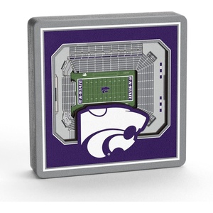 image:imageYouTheFan NCAA 3D StadiumView MagnetKansas State Wildcats