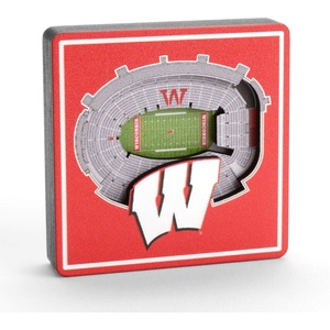 image:imageYouTheFan NCAA 3D StadiumView MagnetWisconsin Badgers